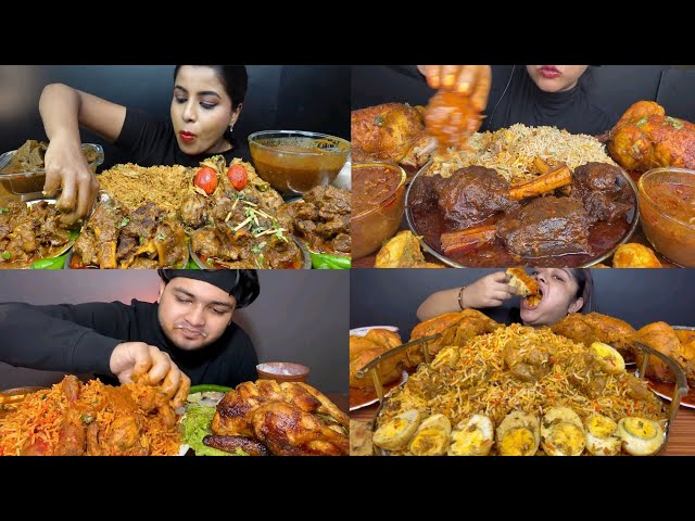 ASMR EATING WHOLE CHICKEN CURRY MUTTON CURRY BOMBAY CHICKEN BIRYANI EATING SHOW EATING VIDEOS 