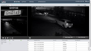 UniView Licence Plate Recognition Night 2