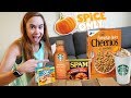 ONLY Eating Pumpkin Spice Flavored Foods for 24 Hours!