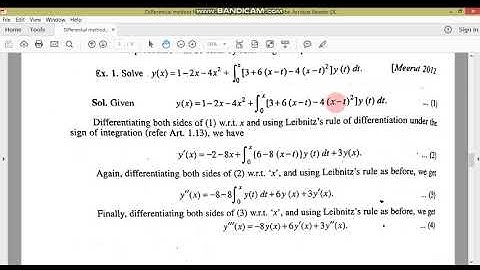 Differential method for volterra integral equation//MM-II//M.Adnan Anwar