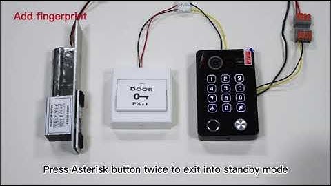 How to add the fingerprint in smart tuya video intercom 94218