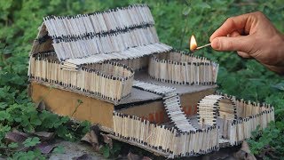 10000 Matchsticks House | Amazing Fire 🔥🔥