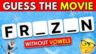 Can You Guess the Disney Movie Without Vowels? ✅ | Easy, Medium, Hard, Impossible