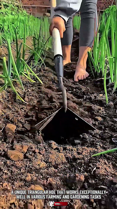 Unique triangular hoe that works exceptionally well #Toolholder