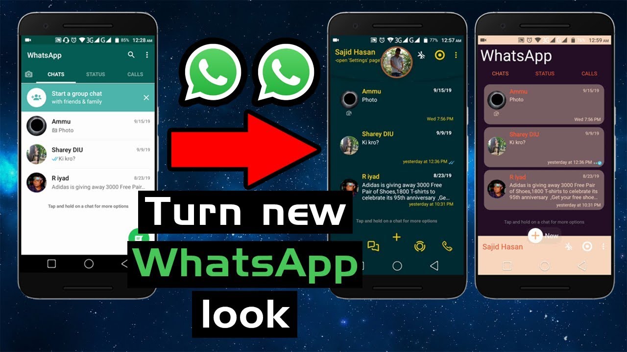 Whatsapp New Themes New Look In Whatsapp Whtasapp Best Feaures 2019 Happy New Year Stickers Sticker App News Apps