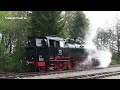 Zug mit der Tenderlokomotive 86 333 in Epfenhofen, am Biesenbachviaduk...  und in Blumberg Museumsbahn