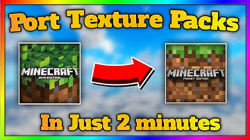 How to port java texture packs to MCPE/Bedrock on Android in 2023!!