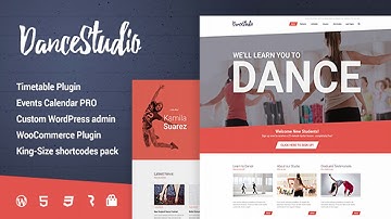 Dance Studio - WordPress Theme for Dancing Schools & Clubs | Themeforest Website Templates and