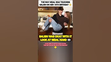 The WAY Nidal Wonder was TOUCHING Salish Matter on her 16th birthday?😳#shorts #viral #trending #love