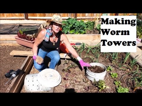 Worm Towers From 5 Gallon Buckets Youtube