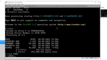 FreeDOS - How to Install FreeDOS on VirtualBox