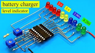 how to make battery charger level indicator, jlcpcb