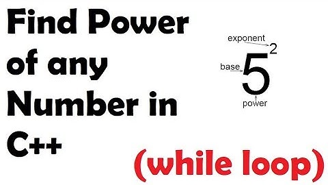 How to Find power of any number in While Loop C++ in Urdu / Hindi (Tutorial # 17)