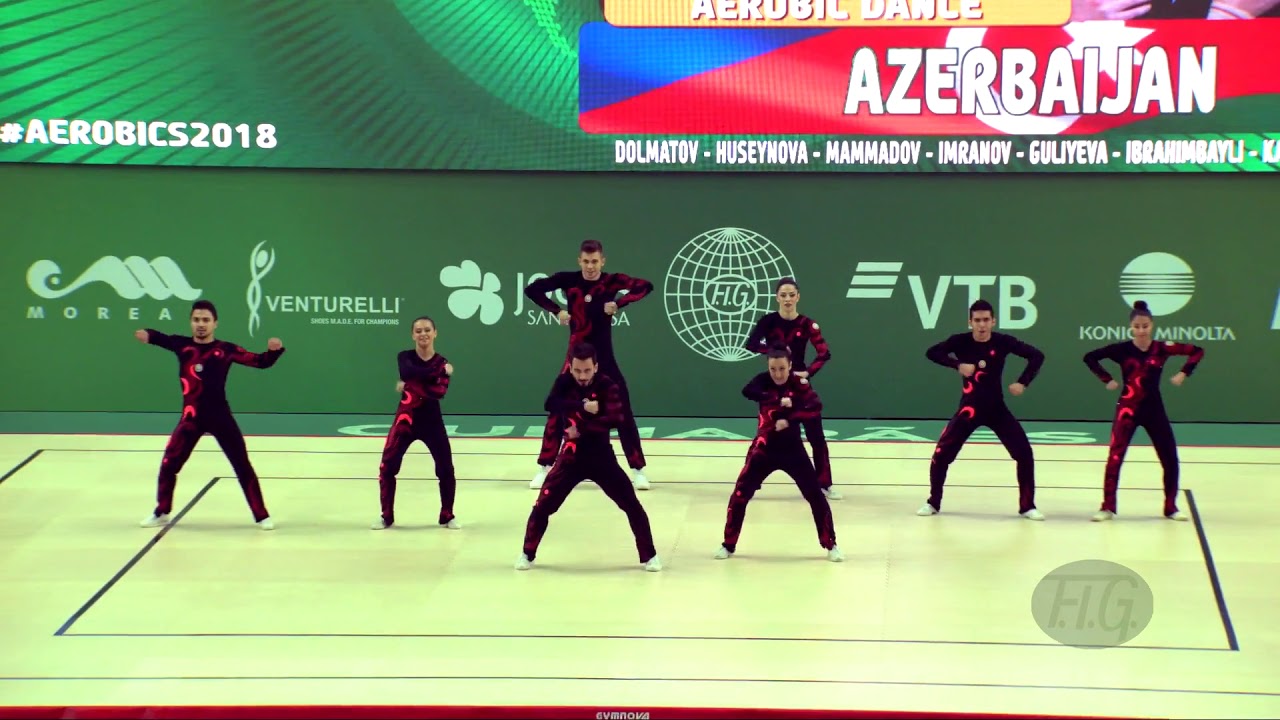Azerbaijan (AZE) - 2018 Aerobic Worlds, Guimaraes (POR) - Dance Qualifications