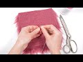 needle &amp; thread tricks for hand sewing faux fur