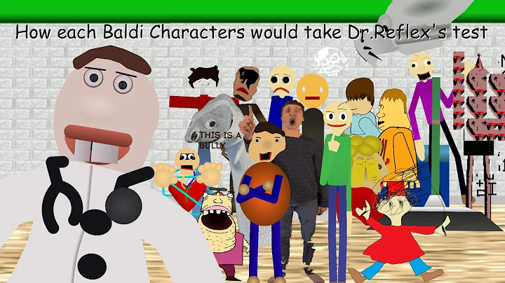 How each Baldi Characters would take Dr Reflex's test (Baldi Basic) (reanimated)