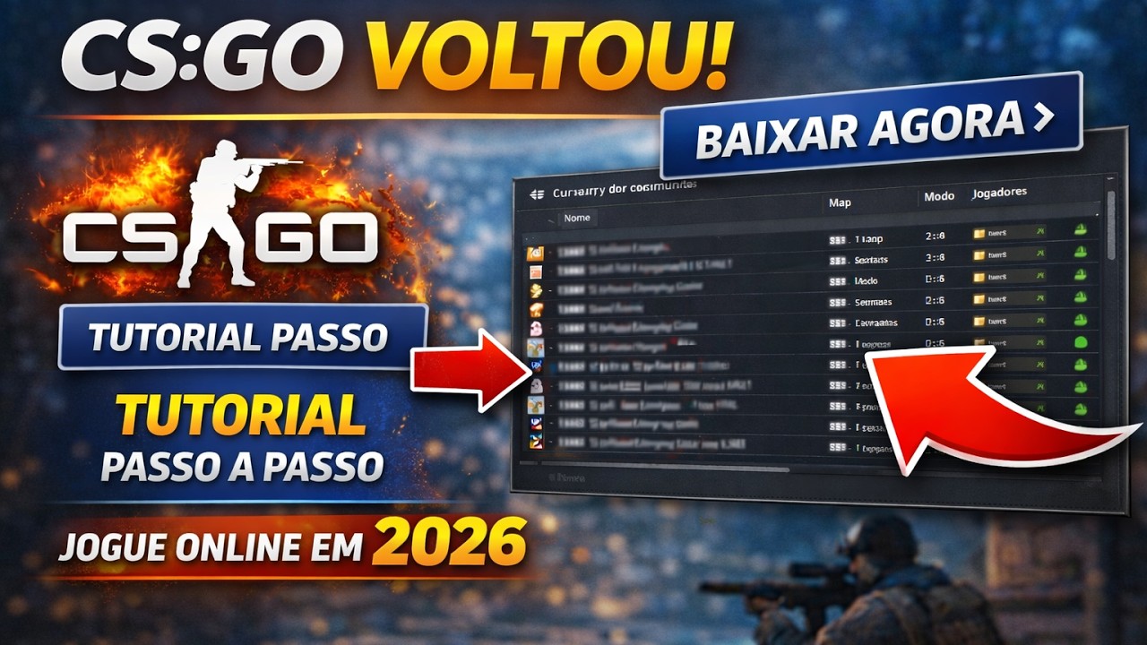 CS:GO VOLTOU! Como baixar e jogar ONLINE em 2026 - YouTube