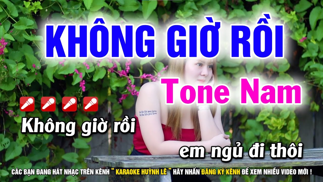 ee7775 adidas Karaoke Không Giờ Rồi - Tone Nam Em | Nhạc Sống Beat Hay Dễ Hát