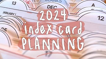 How I Plan 2024 with Index Cards (Functional Planner)