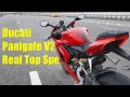 Ducati Panigale V2 Top Speed. It's real topspeed.Mode: Sport, DWC 3, ABS 3, DTC 5, EBC 1. Base model