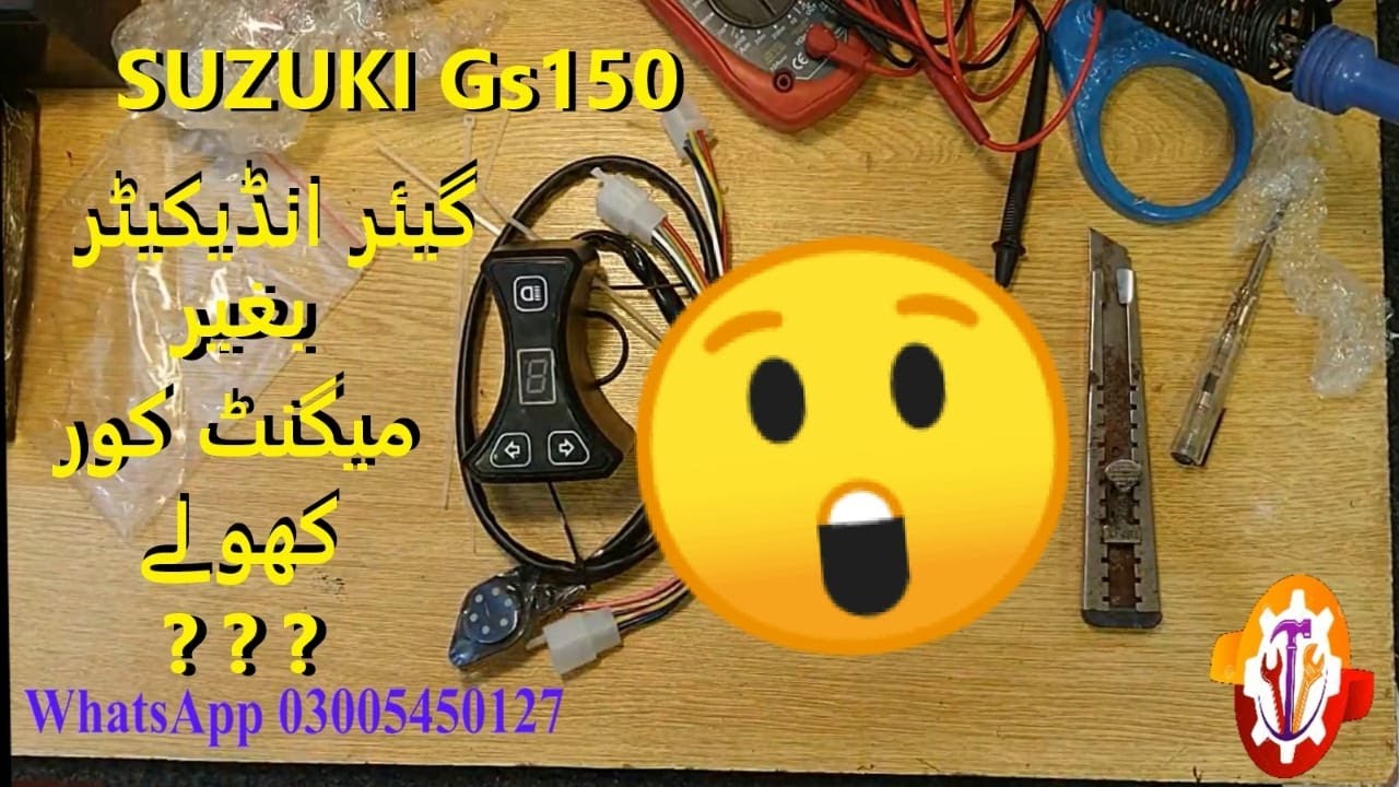 Suzuki GS150, Gear Indicator Installation With Dash Fitting/NEW IDEA