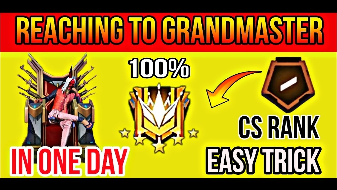 Easy Tricks To Reach grandmaster in Cs rank. #freefire#garenafreefire # ...