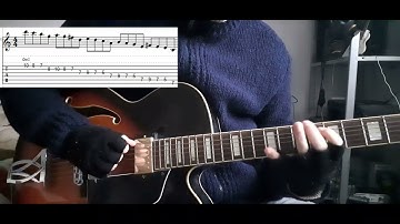 G Major Diatonic Triads with Passing Tone Dorian Shape Lick (with tabs) - DP