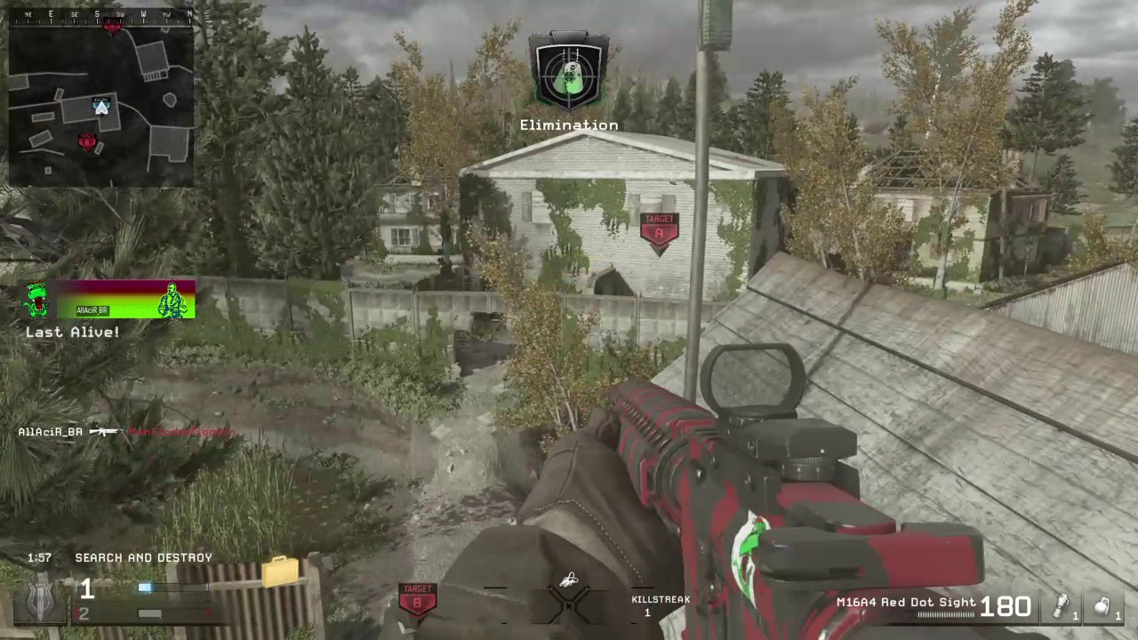 COD 4 Remastered | MLG SnD 1v3 clutch! AllAciR_BR