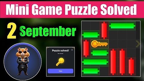 Key 45! | 2 September How to Solve Mini Game PUZZLE in Hamster Kombat (100% SOLVED!)