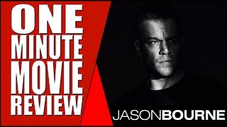 The Worst Bourne Film? - Jason Bourne - One Minute Movie Review