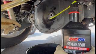 Rear Differential Change (Real-World) | 2020 GMC 2500HD   AMSOIL 75W-90 Gear Oil Change.
