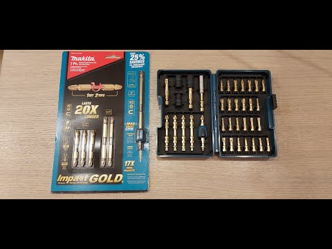 Обзор набора бит Makita impact gold .