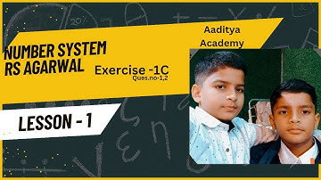 Class-6 l Chapter-1 l R.S. Agarwall l Question no. 1,2 of Class-6 l Exercise-1C
