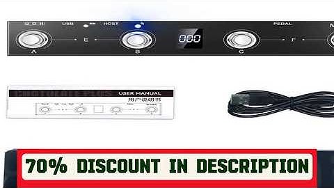 A must-have product! M-VAVE Chocolate Plus Wireless Midi Controller Keyboard 4 Buttons Foot Switch