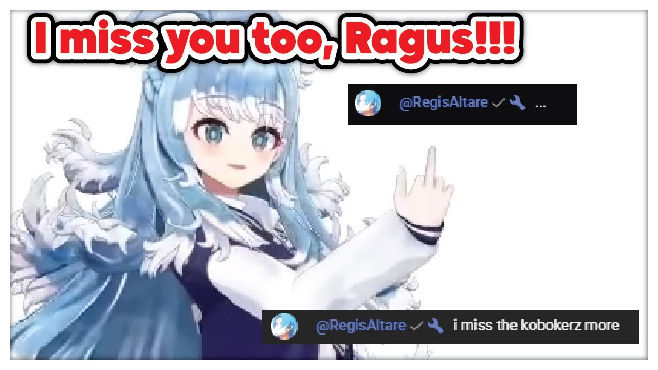 Kobo got too excited when Ragus showed up in chat!!!
