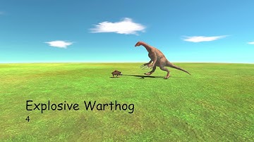 Who Is The Strongest - Explosive Warthog Vs Every Unit ARBS Animal Revolt Battle Simulator
