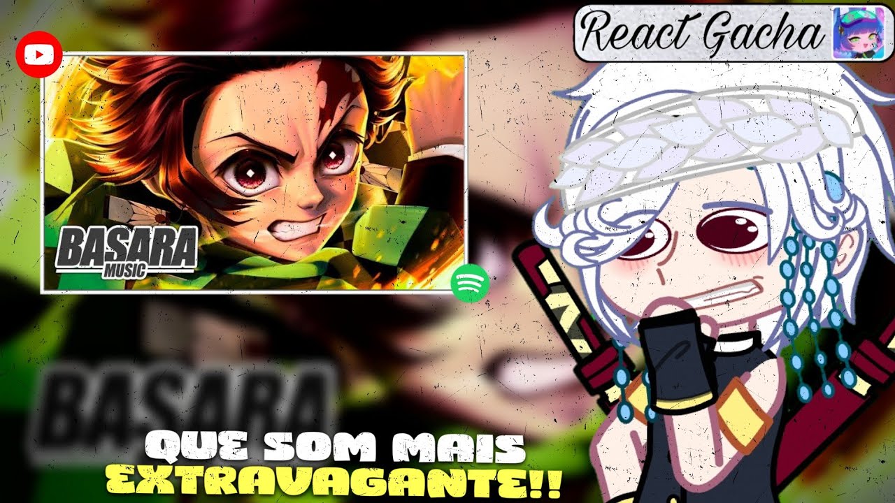 🍁⚔️☀️Hashiras React Rap Como o Sol - Tanjiro (Demon Slayer) Basara #reactgacha🍁⚔️☀️