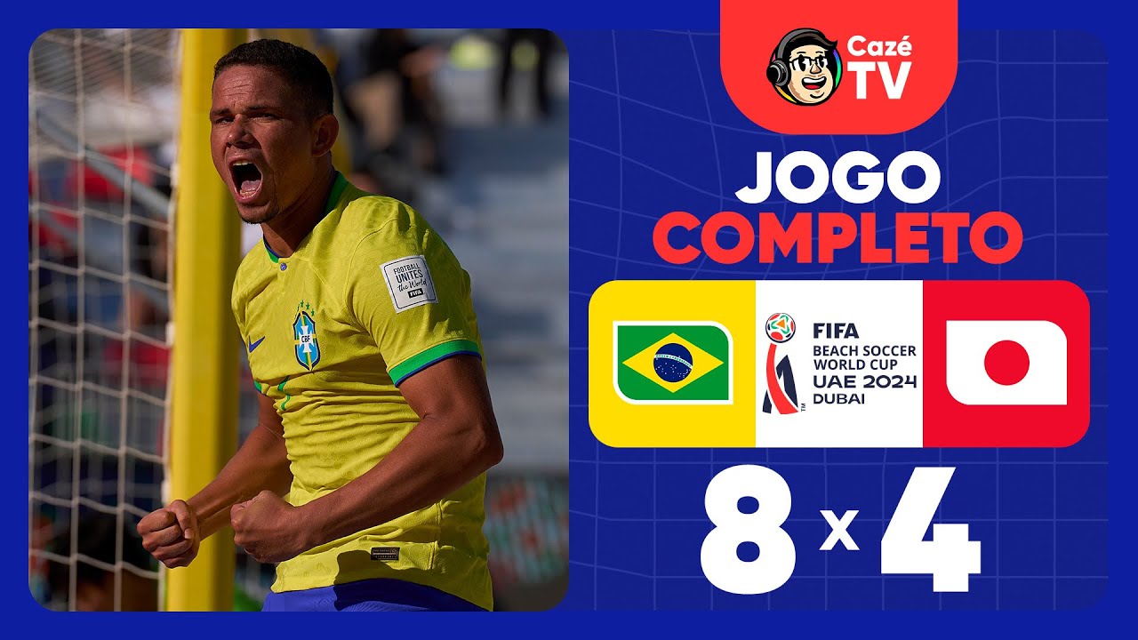 JOGO COMPLETO: BRASIL X JAPÃO | QUARTAS | COPA DO MUNDO DE BEACH SOCCER DA FIFA™ 2024