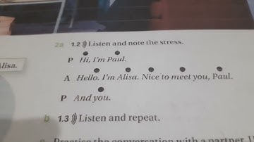 NavigateA1 Beginner LISTENING 1.3      Coursebook Ex.2b