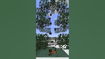 trees fall INSTANTLY in Minecraft