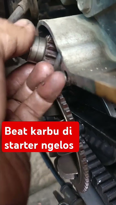 Honda Beat karbu di starter ngelos #shorts