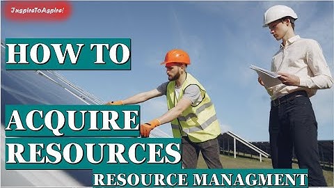 How to Acquire Resources | Project Resource Management | PMP® Training Videos | InspireToAspire!!