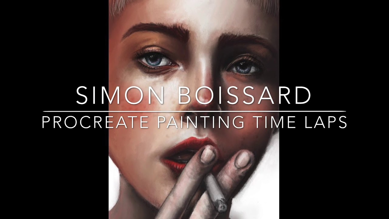 iPad Pro Procreate speed painting portrait #2 - YouTube