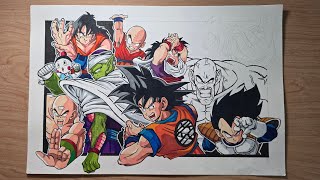 Drawing Nappa from DragonBall Z