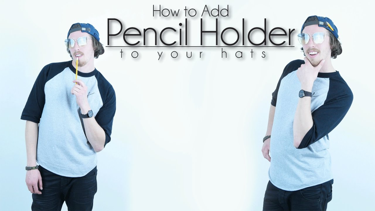 Easy DIY Transformation How to Add Pencil Holder on Hat YouTube