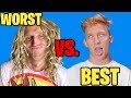 THE WORST FORTNITE PLAYER IN THE WORLD VS. THE BEST!! | JOOGSQUAD VS. FAZE TFUE