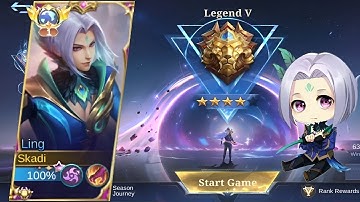 LING FASTHAND BEST BUILD ITEM AND PERFECT ULTIMATE USING NEW SEASON!!SOLO RANK-MLBB