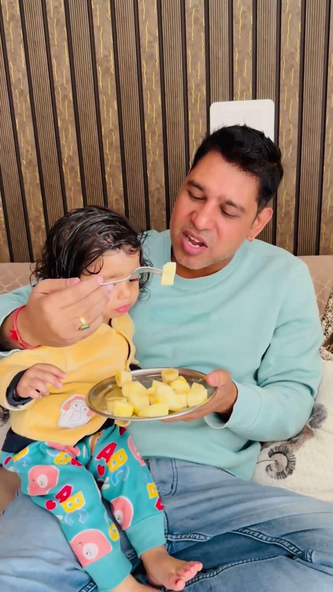 Cute daughter father status ???