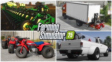 DB120 PLANTER, 3-WHEELER, LOG AUTOLOAD, & NEW MODS! | FARM SIM NEWS