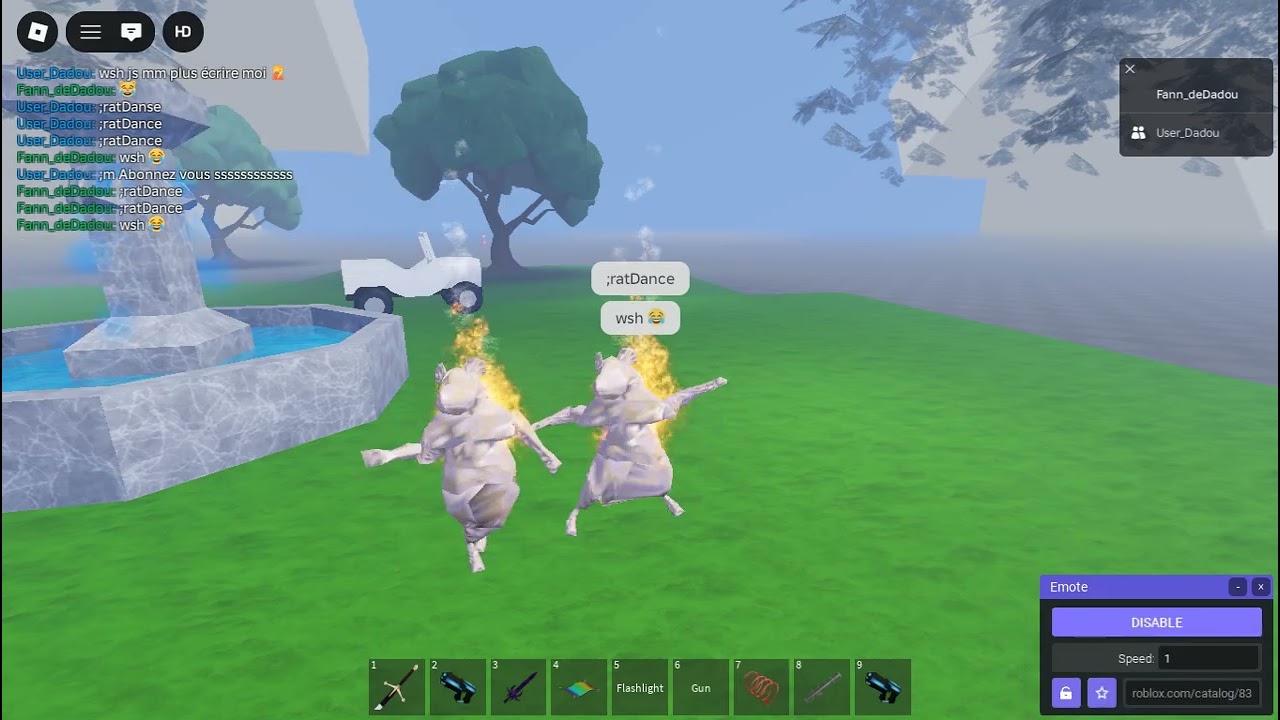 Je joue au Jeux roblox D'un Abonné !